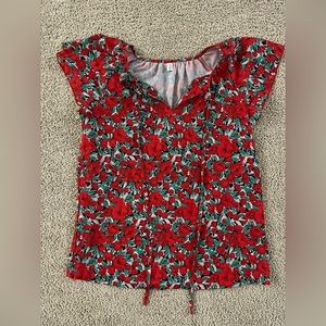Womens Floral Blouse